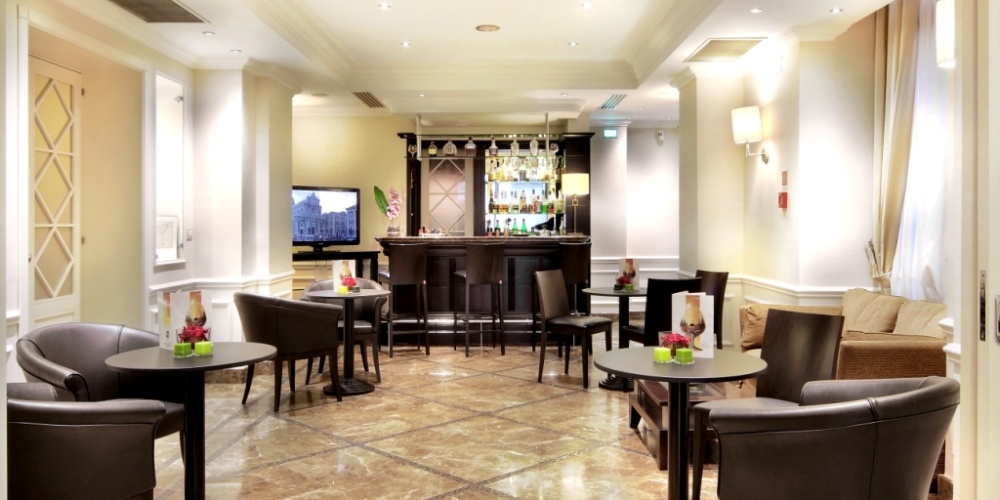 american bar and lounge zone view