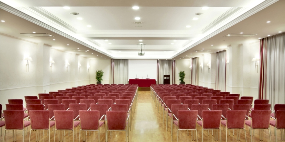 Events hall ready to conference and meetings